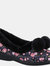 Womens/Ladies Goldfinch Floral Slippers - Navy - Navy