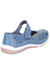 Womens/Ladies Jasmine Touch Fastening Mary Jane Shoe - Blue