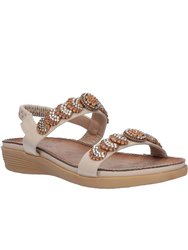 Womens/Ladies Java Sandal - Beige - Beige