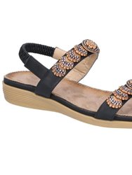 Womens/Ladies Java Sandal - Black - Black