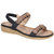 Womens/Ladies Java Sandal - Black - Black