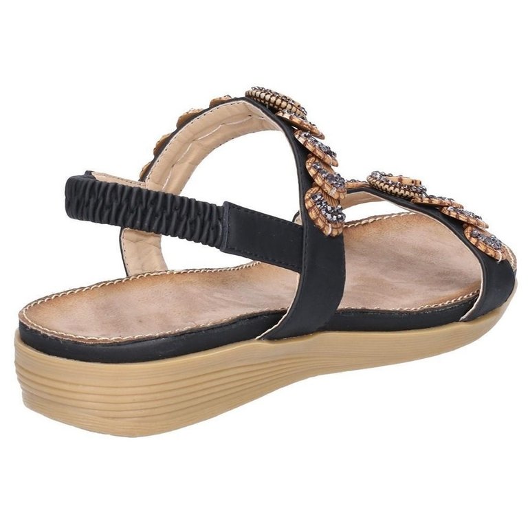 Womens/Ladies Java Sandal - Black