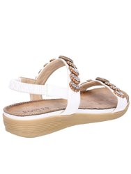 Womens/Ladies Java Sandal - White