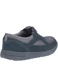 Womens/Ladies Josie Zip Shoe (Gray)