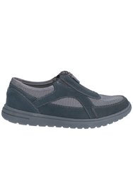 Womens/Ladies Josie Zip Shoe (Gray)