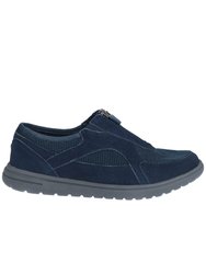 Womens/Ladies Josie Zip Shoe - Navy