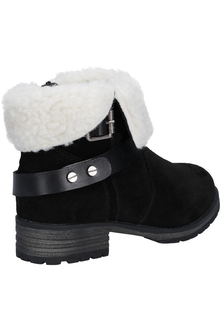 Womens/Ladies Leather Soda Ankle Boots (Black)