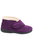 Womens/Ladies Levitt Touch Fasten Slippers - Plum