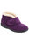 Womens/Ladies Levitt Touch Fasten Slippers - Plum - Plum