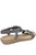 Womens/Ladies Magnolia Elastic T-Bar Leather Sandal - Gray