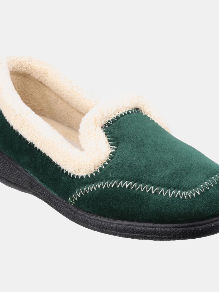 Womens/Ladies Maier Classic Slippers - Green - Green