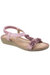 Womens/Ladies Matira T-Bar Slingback Sandals - Pink - Pink