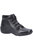 Womens/Ladies Merle Lace Up Leather Ankle Boot - Black - Black