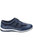 Womens/Ladies Mombassa Leather Slip On Shoe - Navy