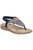 Womens/Ladies Mulberry Elastic Sandal - Navy - Navy