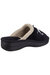 Womens/Ladies Nashville Slip On Slippers - Black