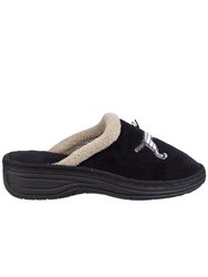 Womens/Ladies Nashville Slip On Slippers - Black