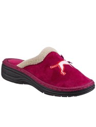 Womens/Ladies Nashville Slip On Slippers - Red - Red