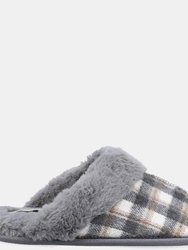 Womens/Ladies Neath Slippers - Gray