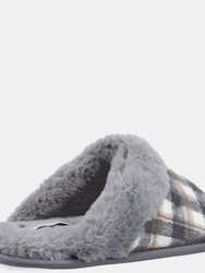 Womens/Ladies Neath Slippers - Gray