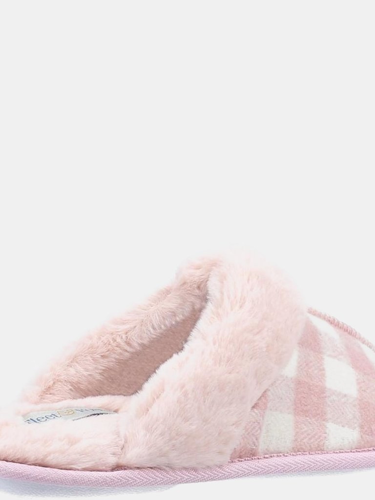 Womens/Ladies Neath Slippers - Pink