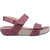 Womens/Ladies Olivia Touch Fastening Sandal (Bordo)