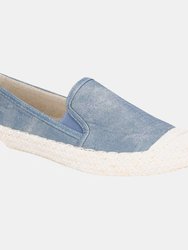 Womens/Ladies Paradise Nautical Espadrille Loafer - Denim - Denim