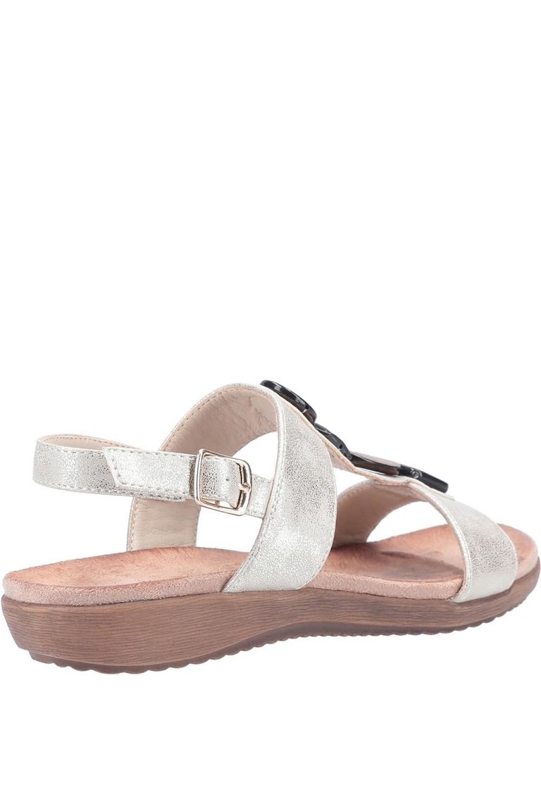 Womens/Ladies Rosa Buckle Sandal (Beige)