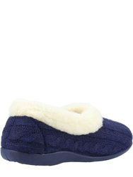 Womens/Ladies Sarina Slippers - Navy - Navy