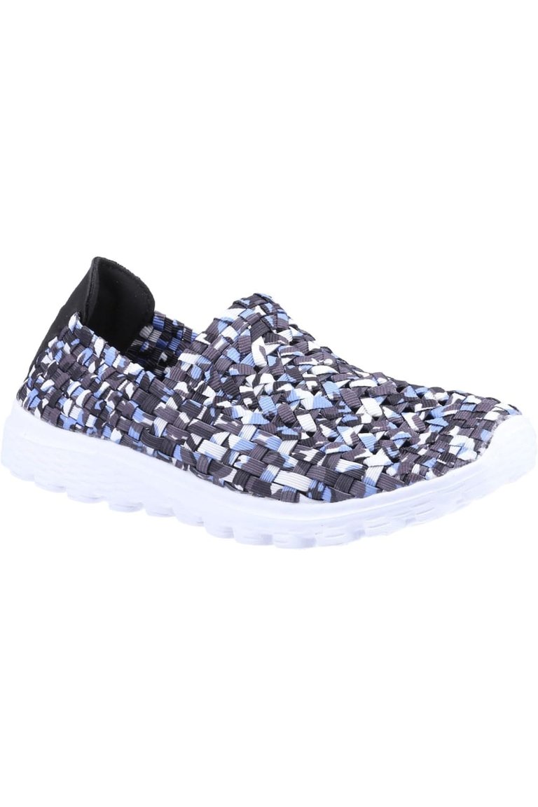 Womens/Ladies Sharon Casual Sneakers - Blue - Blue