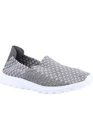 Womens/Ladies Sharon Casual Sneakers - Gray - Gray