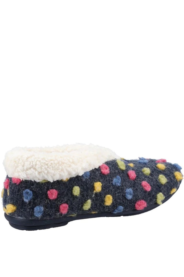 Womens/Ladies Snowberry Slippers - Navy