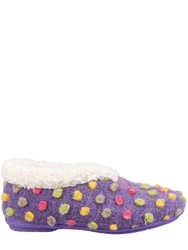 Womens/Ladies Snowberry Slippers - Purple - Purple