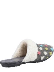 Womens/Ladies Sycamore Slippers - Gray