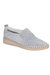 Womens/Ladies Tulip Leather Slip On Shoe - Gray - Gray