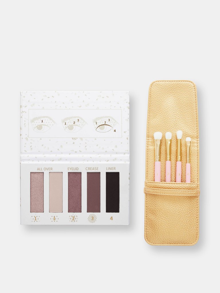 Fabulous Eye Shadow Palette and 4-Piece Brush Set