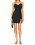 Mesh And Lace Mini Dress - Black