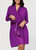 Iconic	Robe With Silk Tie - Dahlia Purple