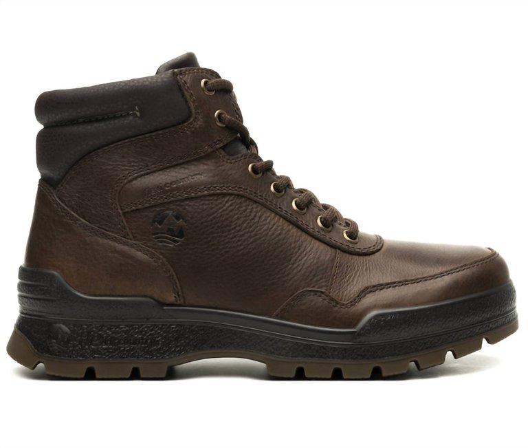 Men's Outdoor Leather Boot In Dark Brown