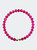 Signature Ball Cuff Bracelet In Pink Hollyhocks (Single) - Pink Hollyhocks