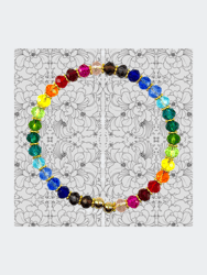 Signature Ball Cuff Bracelet In Rainbow Blooms (Single)