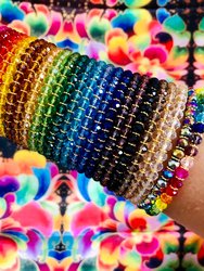 Signature Ball Cuff Bracelet In Rainbow Blooms (Single)