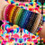 Signature Ball Cuff Bracelet In Rainbow Blooms (Single)