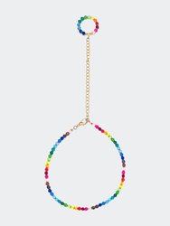 Signature Beaded Choker - Rainbow Blooms