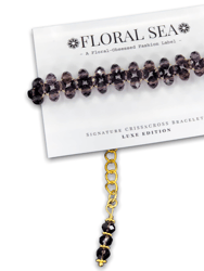Signature Criss x Cross Bracelet in Modest Violets - Luxe Edition - Deep Violet