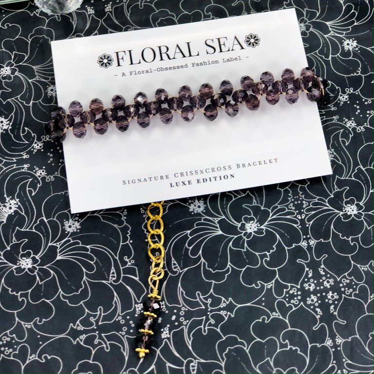 Signature Criss x Cross Bracelet in Modest Violets - Luxe Edition