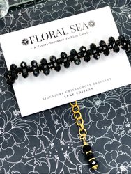 Signature CRISSxCROSS™ Bracelet In Black Tulips: Luxe Edition
