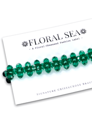 Signature CRISSxCROSS™ Bracelet In Emerald Roses - Emerald Roses