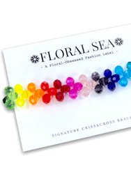 Signature CRISSxCROSS™ Bracelet In Rainbow Blooms - Rainbow Blooms