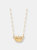 Acanthus Crown Satellite Chain Necklace - Sterling Silver/14k Gold Finish